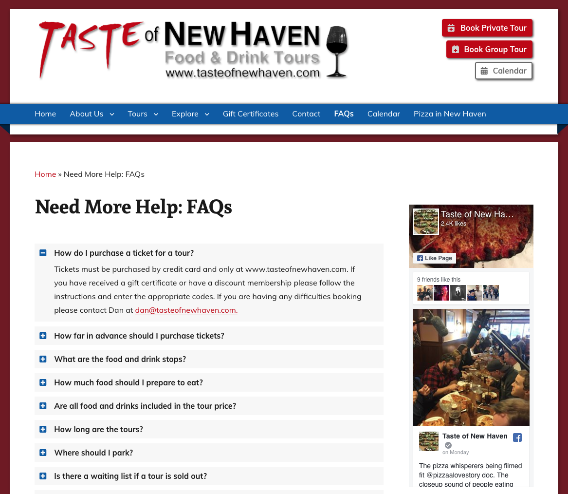 Taste of New Haven FAQ